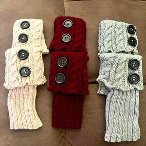 Boot cuffs- set of 3 Never worn